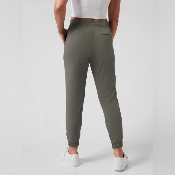 Athleta Brooklyn Legacy Mid Rise Jogger, Mountain Olive, Size 6 - Picture 2 of 10